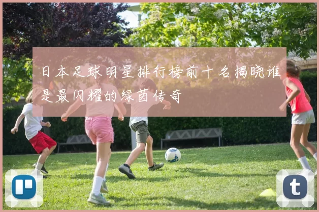 日本足球明星排行榜前十名揭晓谁是最闪耀的绿茵传奇
